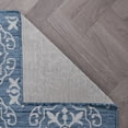 thumbnail image 4 of World Rug Gallery Transitional Geometric Textured Flat Weave Indoor/Outdoor Area Rug - BLUE 5' X 7', 4 of 9