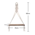 thumbnail image 6 of Walbest Hand Woven Tapestry Bohemian Style Space-saving Cotton Rope Floating Shelf Macrame Wall Hanging Stand for Farmhouse Decoration, 6 of 7
