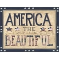 thumbnail image 2 of Shamp, Cindy 14x12 Gold Ornate Wood Framed with Double Matting Museum Art Print Titled - America the Beautiful, 2 of 4
