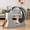 Inner diameter 85cm Grey oak, variant on Large Wooden Cat Exercise Wheel for Indoor Cats – Quiet Treadmill, Sisal Scratching Pad, Play Balls, Anti-Slip Wheel, Safe Narrow Gap – Natural Wood, 85cm Inner Diameter