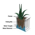 thumbnail image 3 of Mayne Fairfield 5826W Patio Planter, 20-Inch by 36-Inch, White, 3 of 5