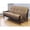 Espresso, variant on Coastal Cool Queen Futon Frame Set with Mission Style Arms and Mattress, Solid Hardwood Construction