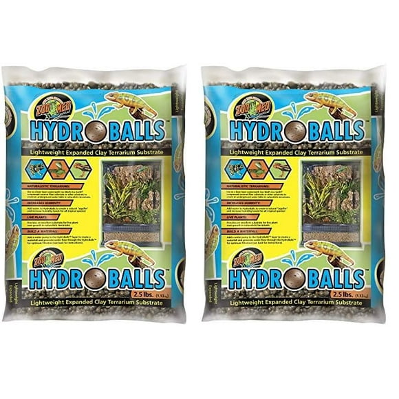 Sustrato para terrario Zoo Med HydroBalls, 1,13 kg (paquete de 2)