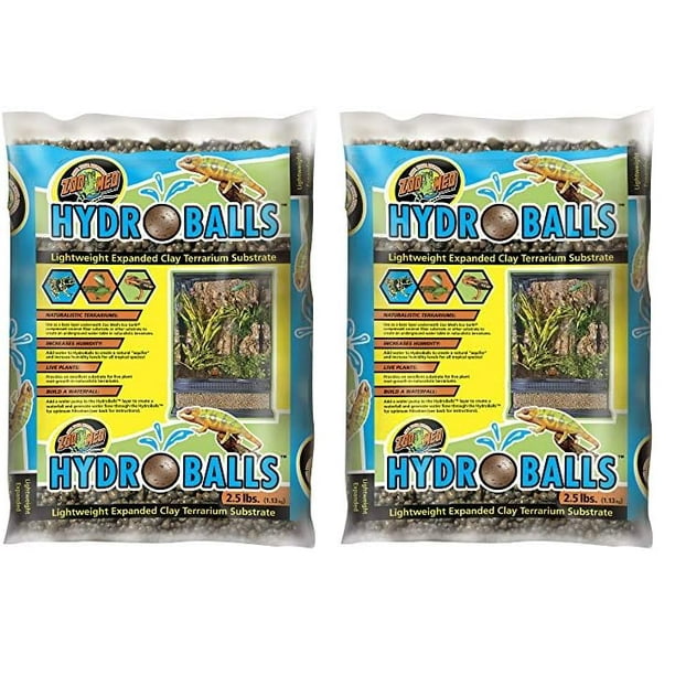 Sustrato para terrario Zoo Med HydroBalls, 1,13 kg (paquete de 2)