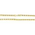 thumbnail image 5 of Floreo 10k Yellow Gold 8mm Diamond Cut Hollow Rope Chain Necklace, 5 of 5