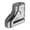 Silver, variant on Multipurpose Weatherproof Motorcycle Bike Lock Rust Prevention High Security Suitable for Outdoor Travel Use