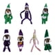 thumbnail image 1 of Snoop on The Stoop Christmas Elf Doll Fieltro Resina Muñecas Juguetes Ornamento (Verde B), 1 of 6