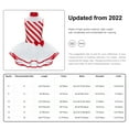 thumbnail image 7 of IEFIEL Kids Girls Christmas Costume Plush Tutu Jumpsuit Striped Candy Cane Leotard Dress Figure Skating Costume Red 10, 7 of 7
