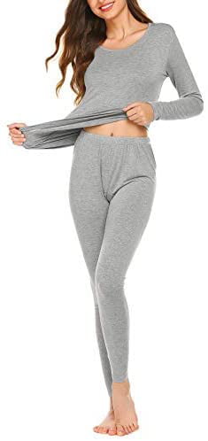 Ekouaer Womens Thermal Long Underwear Set Ultra-Soft Long Johns Set Lightweight Base Layer