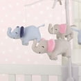 thumbnail image 3 of Carter's Sweet Floral Elephants Musical Mobile - Periwinkle, Grey, 3 of 4