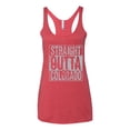 thumbnail image 2 of Straight Outta Colorado COL Fan | Fantasy Baseball Fans | Womens Sports Premium Tri-Blend Racerback Tank Top, Vintage Red, Medium, 2 of 4