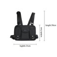 thumbnail image 5 of Hip Hop Streetwear Waist Bag Chest Bag Cross Shoulder Bag Chest Front Pack, 5 of 6