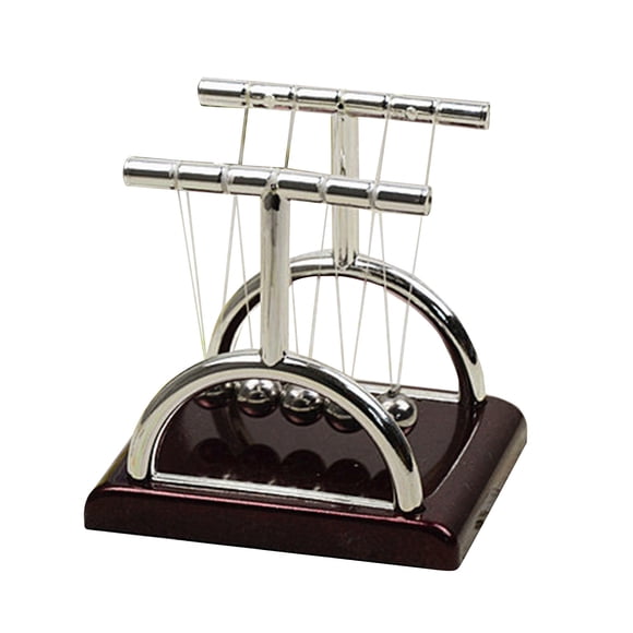 Newton Trifft Die Perle Ornaments Newton's Cradle Physics Scienc Toys Newtons Wiege Desktop Desk Decor Balance Ball