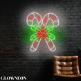 thumbnail image 2 of Glowneon Christmas Candy Cane Neon Sign, Christmas Candy Shop Decor, 2 of 5