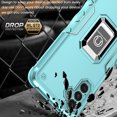 thumbnail image 6 of Feishell for Samsung Galaxy A13 5G Cover with Metal Ring Folding Kickstand,Drop Protection Magnetic Car Mount Shockproof Durable Dual Layer Hybrid Rugged Protective Phone Case,Mint, 6 of 9