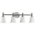 thumbnail image 2 of Quorum Lighting Rossington 4-Light Satin Nickel Glass Shade 30 Ceiling Fan, 2 of 2