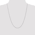thumbnail image 4 of 10K White Gold Spiga Wheat Chain Styles Necklace .65 mm D/C 24 inch 0.65, 4 of 4