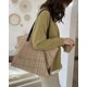 thumbnail image 2 of Bolso de hombro grande para mujer JAMW Bolso de trabajo diario para La escuela 1PC-KHAKI Sencillez, 2 of 5