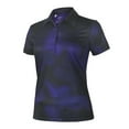 thumbnail image 1 of Monterey Club Women's Short Sleeve Two Tone Dot Printed Golf Polo Shirt #2604, 1 of 2