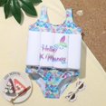 thumbnail image 1 of Bañador de una pieza para niños, bonitos dibujos animados, niñas, flotante, a rayas, natación, cremallera, vida, glamuroso, niños, niñas, niños, gorras de verano zhangyuxiang unisex, 1 of 2