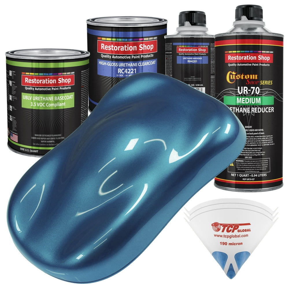 Cobra Blue Metallic Quart Kit Low VOC URETHANE BASECOAT Car Auto Body