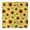 Boho Sun, variant on Boho Floral Daisy Table Cover - Elastic Square Tablecloth, Soft & Scratch-Resistant (Yellow Bloom, 36x36)
