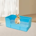 thumbnail image 6 of oshhni Pet Rabbit Litter Box Bedpan Rabbit Urinal Tray for Ferrets Chinchillas Rats Blue, 6 of 7