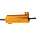 thumbnail image 4 of 50W 6 Ohm Load Resistors for LED Turn Signal & License Plate Lights, Gold Aluminum Case Ensuring Excellent Heat Dissipation, 2PCS with 4 Quick Cable Clips for Easy Installation, 4 of 5