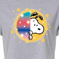 thumbnail image 3 of Peanuts - Snoopy Graffiti Peek - Juniors Cropped Cotton Blend T-Shirt, 3 of 6