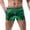 Green, variant on Vivianyo HD Men's Sports High Waisted Gym Shorts Mens Fashion Bright Fabric Slant Pockets Elastic Waist Split Side Short Pants