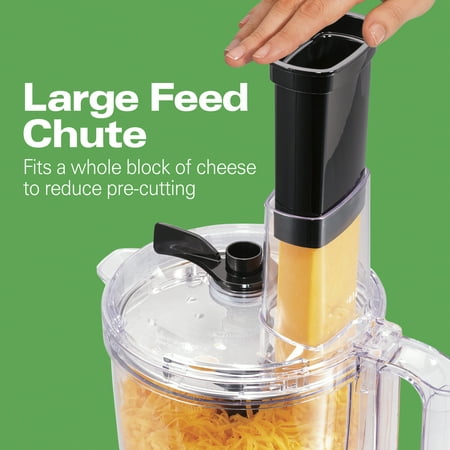 Hamilton Beach - 8 Cup Food Processor with Built-In Bowl Scraper - Black
