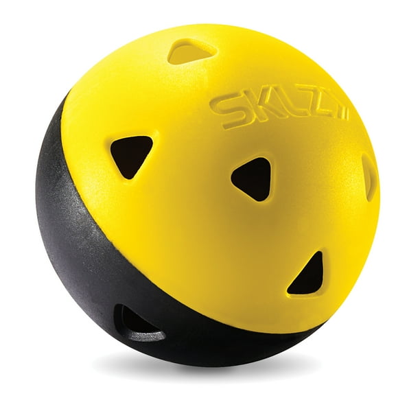 SKLZ Impact Practice Golf Balls, Yellow and Black Regulation Size, 12