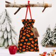 thumbnail image 6 of Fuzoiu Pumpkin Fallen Leaves Print Christmas Gift Bag,Burlap Gift Bag with Drawstring Closure & Hang Tag,Perfect for Holidays, Birthdays, and Special Occasions-Medium, 6 of 7