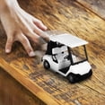 thumbnail image 4 of BESTYASH 2Pcs White Alloy Golf Cart Model with High Realism for Desktop and Scene Building, 4 of 8