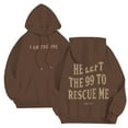thumbnail image 2 of Christian Hoodies for Men 2025 I Am The One He Left The 99 To Rescue Me Hoodie Hooded Sweatshirt with Pockets Pullover, 2 of 6