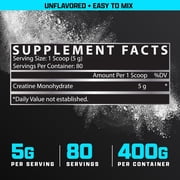 Nutrex - Creatine Monohydrate Powder - Unflavored 80 Servings (400g)