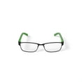 thumbnail image 4 of Nerf Tactical Youth Rectangular Prescription Eyeglasses with Case, Black/Green, 4 of 6