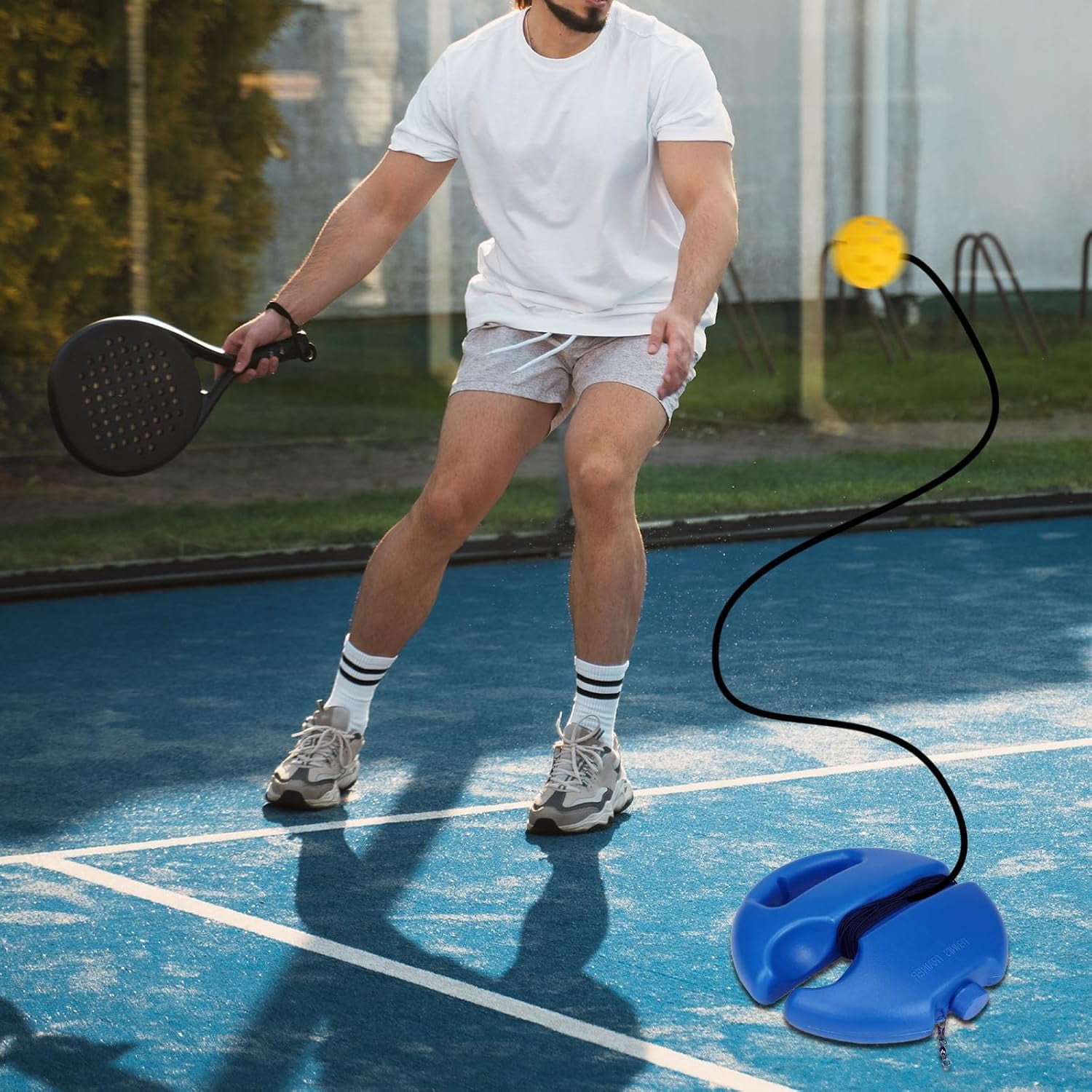 2pack  Pickleball Trainer, Pickleball Trainer, Pickleball Match Buddy, Matchbuddy Pickleball Trainer, Pickleball Training Aids Tool for Beginner Exercise Sport