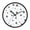 Hand-Drawn Crosses, variant on Indoor 12' Voice-Activated Luminous Decoration Wall Clock With LED Night Light Gold and Navy Blue