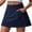 Navy Blue, variant on Pinspark Tennis Skorts for Women with Pockets High Waisted Golf Skirt Stretchy Skater Skorts for Women Dressy Casual