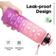 thumbnail image 3 of GEDUX 32oz Motivational Water Bottle with Time Marker, Leakproof Tritan Sports Water Bottle, BPA-Free Wide Mouth with Infuser & Carry Strap for Gym Running Travel, 3 of 8