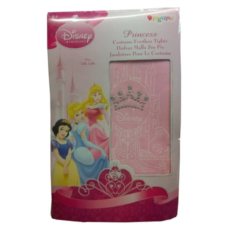 - childs girls pink disney princess sparkle leggings tights costume accessory