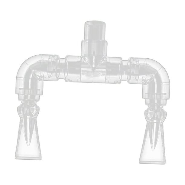 Kit de plomería para acuario con boquilla de salida de agua giratoria y sistema de flujo de agua transparente acrílico. Diámetro interior 25 mm