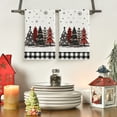 thumbnail image 3 of Sm:)e Festive Kitchen Towels Holiday Decor Buffalo Plaid Polyester Dish Towels (4 Count), 3 of 7