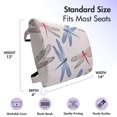 thumbnail image 5 of Dragonfly Lumbar Pillow, Dragonfly Forms High Detailed Ornate Irregular Macro Retro Simplistic Print, Soft Back Cushion for Office Chairs with Adjustable Straps, 14" x 13", Pink Blue, by Ambesonne, 5 of 7