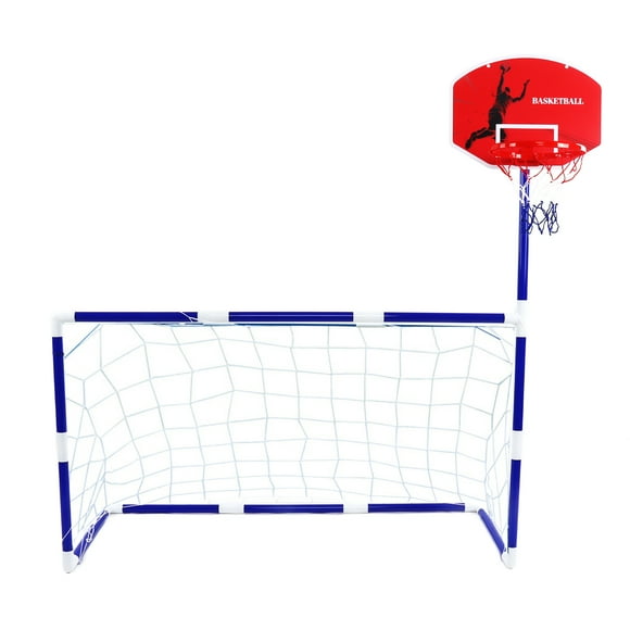Indoor Football Game, Control Ability Mini Soccer Goal Set 2 in 1 Develop Athletic Ability for Garden