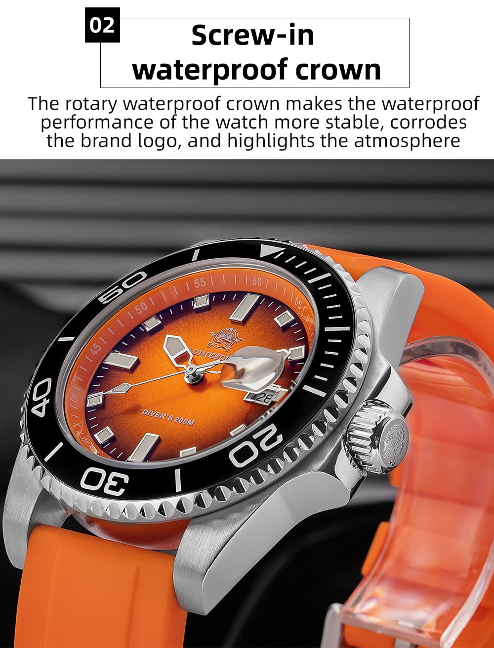 ADDIESDIVE Professional Dive Watch - Japanese Quartz Movement, 200M Waterproof Quartz Watch with Ceramic Rotating Bezel & Super Luminous