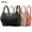 Orange, variant on WREESH 3 Pack Full Support Bra Women Embroidered Glossy Comfortable Breathable Bra Underwear No Rims Lace Padded Bra Underwear Beige
