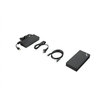 Lenovo - ThinkPad Universal USB-C Smart Docking Station - Black