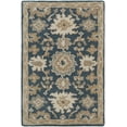 thumbnail image 3 of Mark&Day Wool Rugs, 2x3 Ness Traditional Navy Area Rug, Blue Brown Beige Carpet for Living Room, Bedroom or Kitchen (2' x 3'), 3 of 9